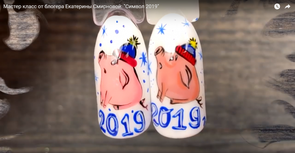 Мастер класс от блогера Екатерины Смирновой:  "Символ 2019"